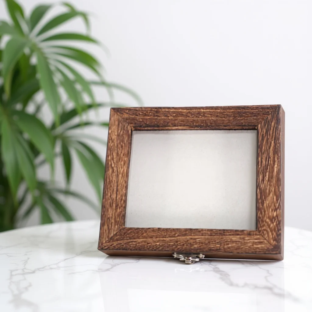 Vintage Wood Butterfly Display Case with Eva Protection Padding Sturdy Specimen Frame for Insect Coins Tickets Keepsakes Shadow