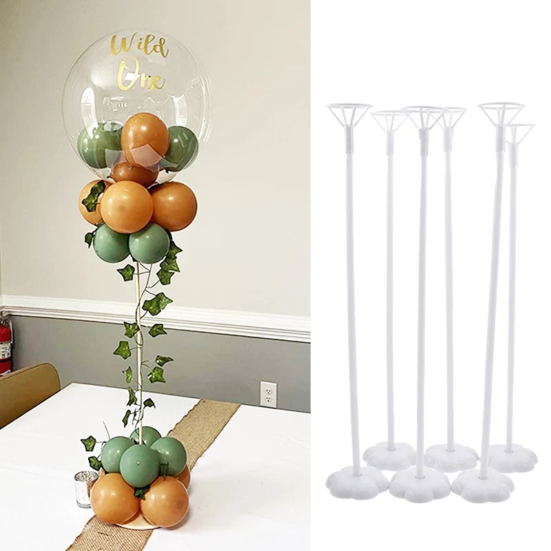 6pcs Balloon Holder Stand Balloon Stick Stand for Table Decor Wedding Balloon Decorations Baby Shower Birthday Party Supplies