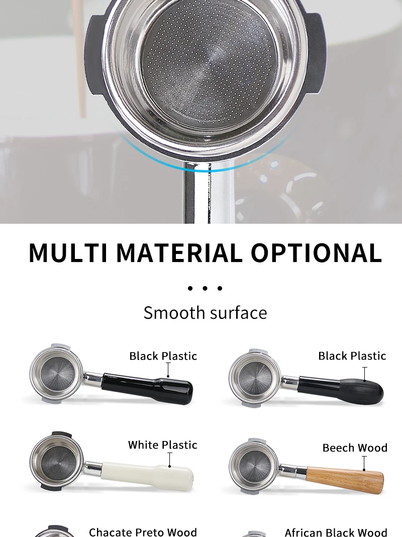 58mm Kaffee bodenloser Sieb träger für Expobar E61 Kaffee maschine Ersatz Filter korb Barista Zubehör Kaffee werkzeuge – Detail 6