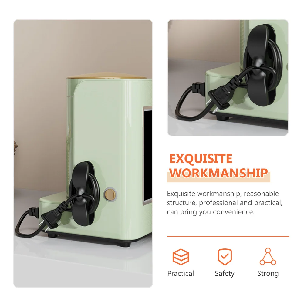 

4 шт., зажимы-органайзеры для кабеля, высококачественный силиконовый держатель шнура питания из ТПУ, прочный клей для блендера, кофейника, шнура для фритюрницы