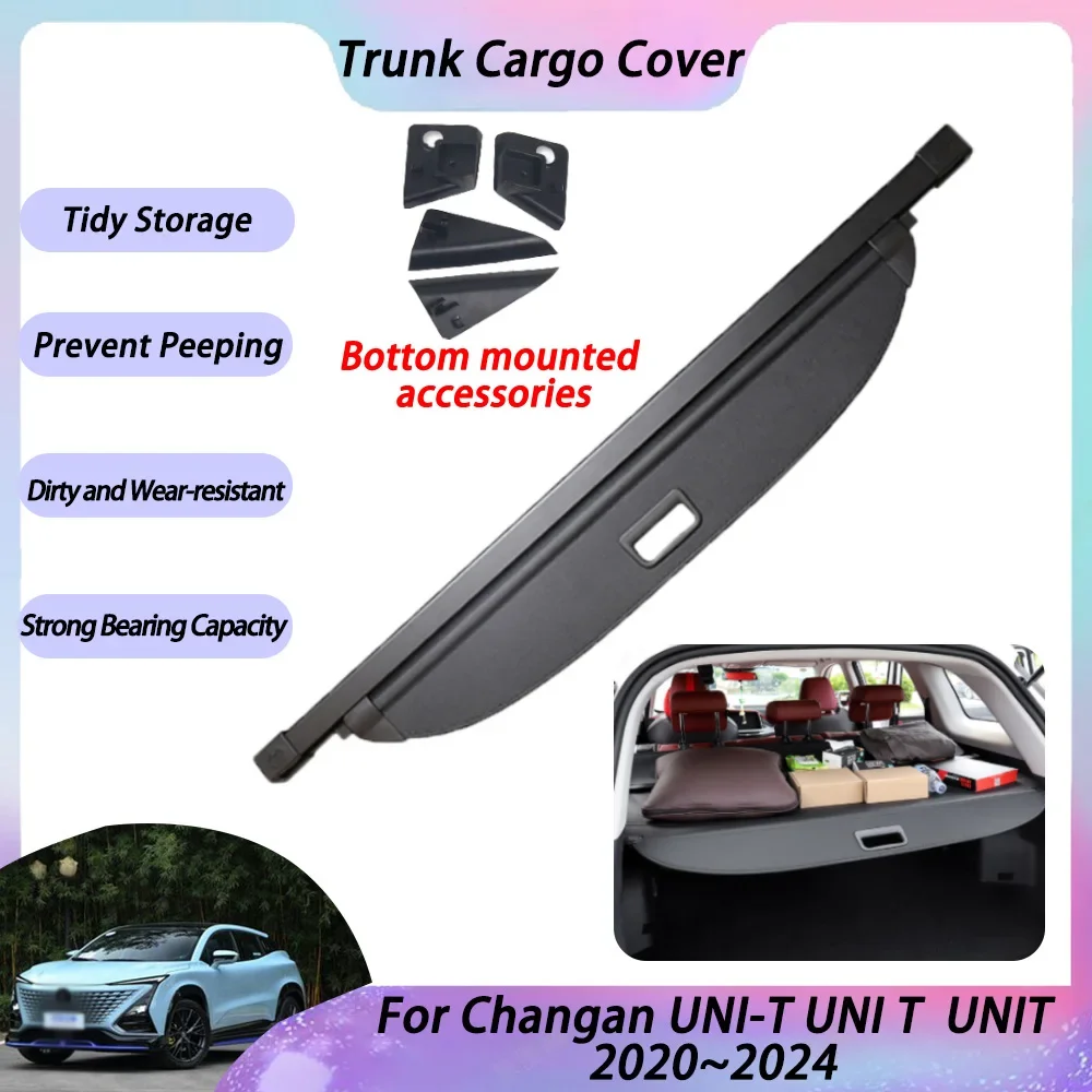 

Trunk Cargo Cover For Changan UNI-T UNI T UNIT 2020 2021 2022 2023 2024 Rear Curtain Pad Security Shielding Shade Accessories