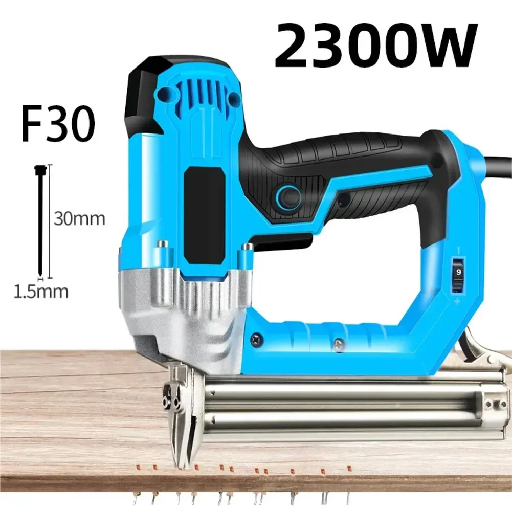 

Home Renovation 230*215mm 2300W Nailer Easy To Use Nailing Machine Copper Motor Upholstery Tool Correct Nailing Posture