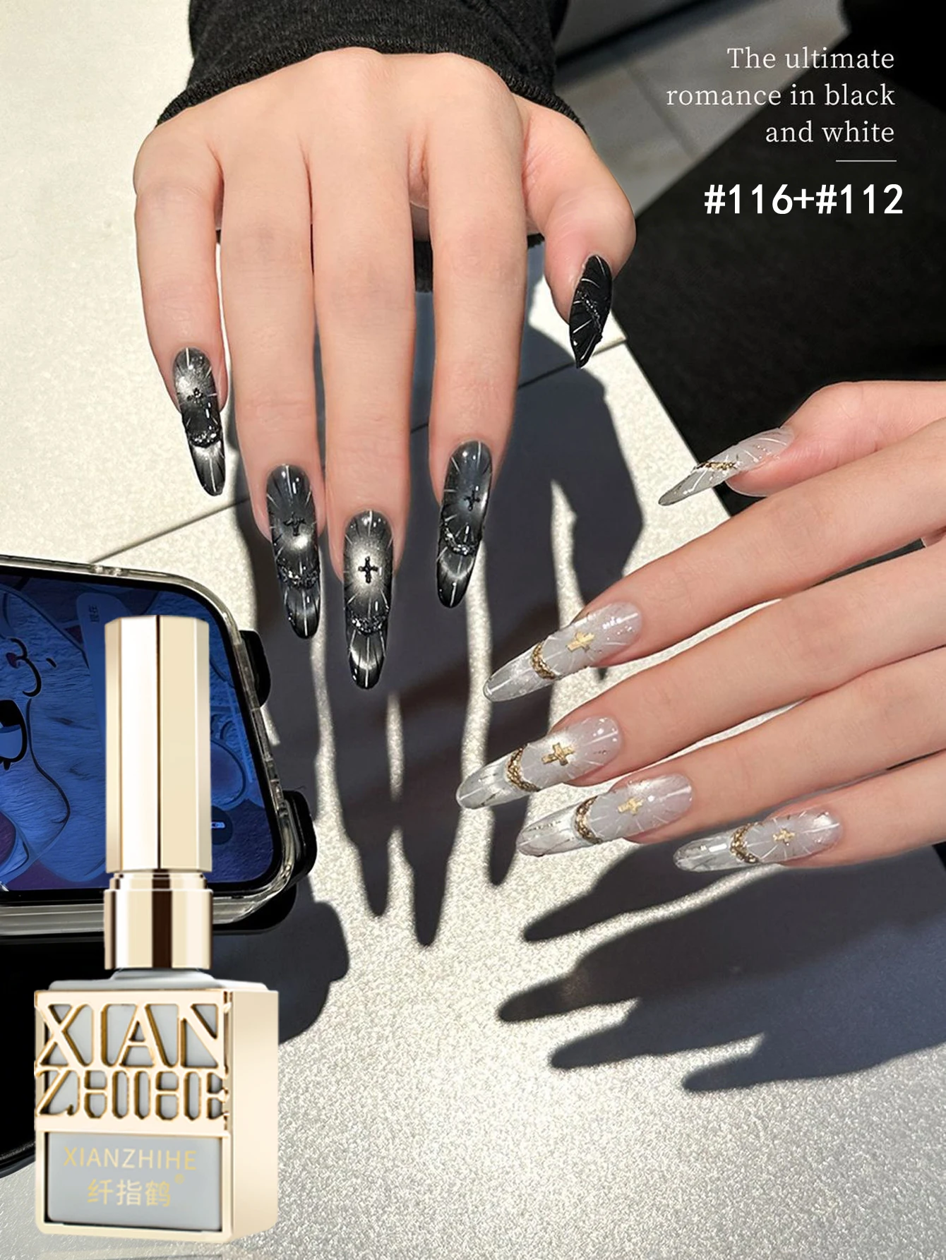 ネイルキット 女性へのギフト キャットアイネイルオイルグルー、ネットで話題で人気、ホーリーライトオラクルシリーズ高級ネイルアート