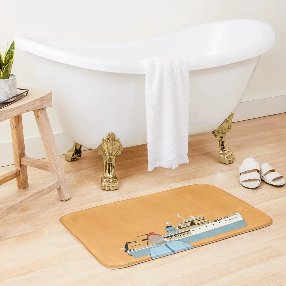 

STEVE ZISSOU AND THE BELAFONTE Bath Mat Bathroom Accessories Bathroom Carpet Kitchen Carpet Anti-Skid Shower Mat