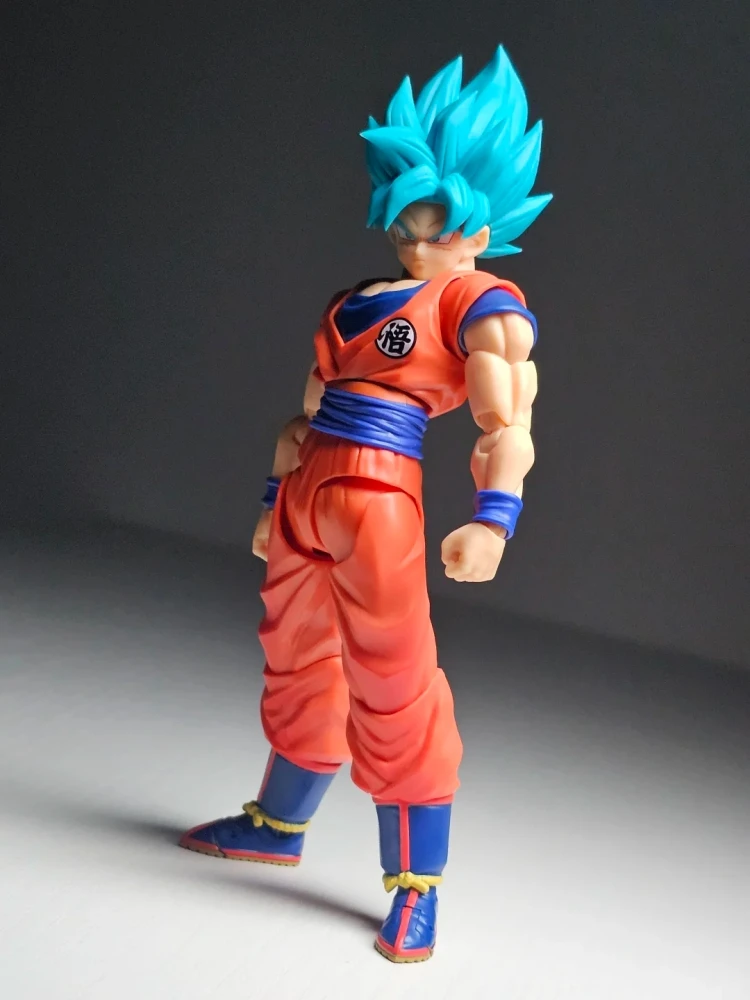 Genuine Bandai Shf Dragon Ball‌ Son Goku 3.0 Super Saiyan God Super Saiyan Blue Hair Limit Breaker Action Figure Model Fans Toy - view 5