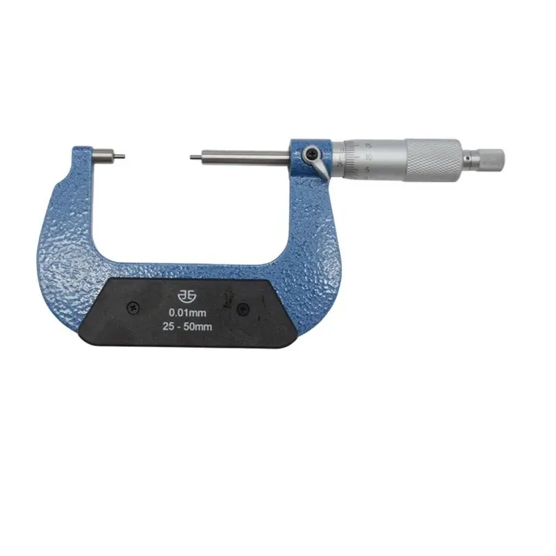 XIBEI Small faces Spline micrometers 0-25mm 25-50mm Type A φ2*5mm 1-2inch outside micrometer small anvil micrometer