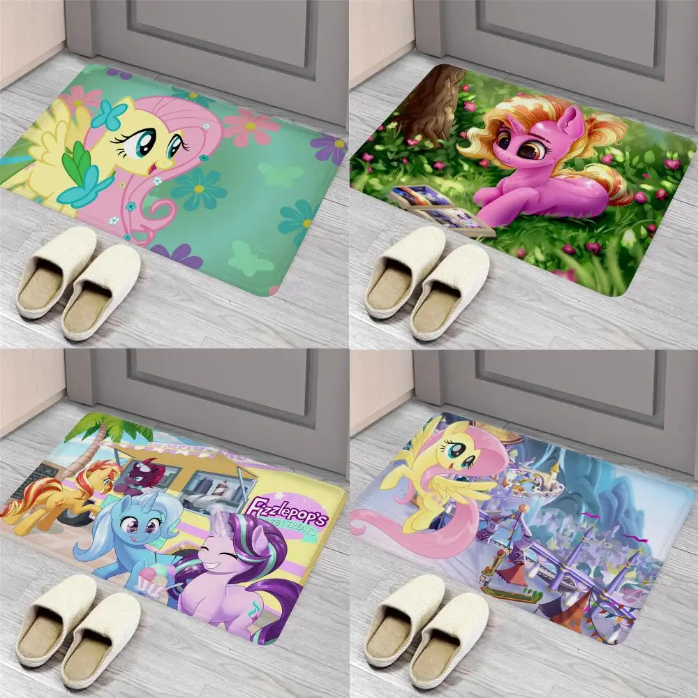 Animation M-My L-Little Pony Floor Mat Entrance Door Mat Nordic Style Home Doormat Bathroom-Toilet Mats Bedroom Hotel Decor Mat