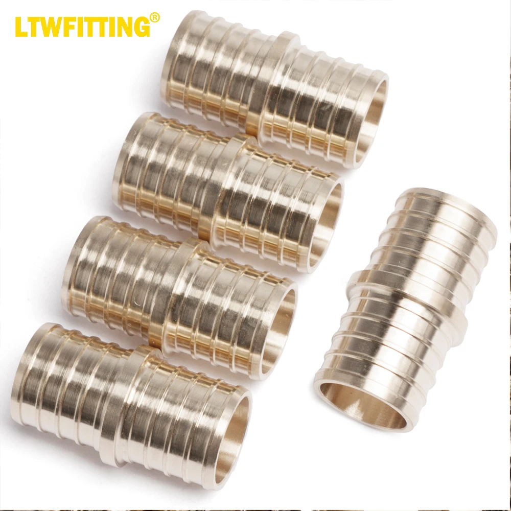 

LTWFITTING LF Brass PEX Crimp Fitting 1-Inch PEX Coupling (Pack of 5)