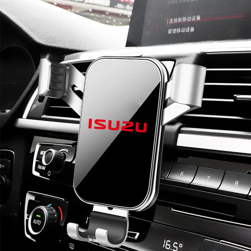 Gravity Car Phone Holder Car Air Vent Clip Mount Mobile Phone Holder for Isuzu D-MAX D MAX Dmax I II WFR VAN NFR ATV TROOPER