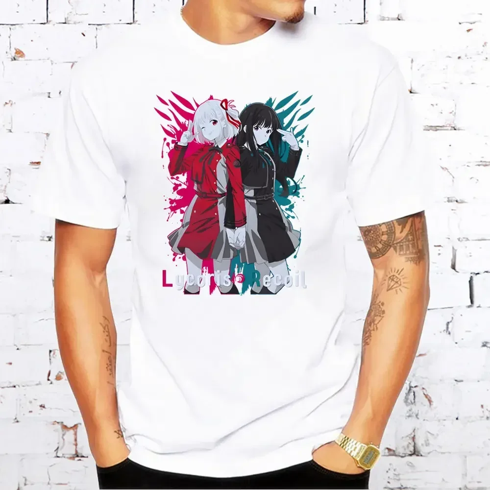 Lycoris Recoil Majima Chisato Nishikigi Takina T Shirts Fashion Men and Women Tops T-shirt Short Sleeve Unisex Tshirt