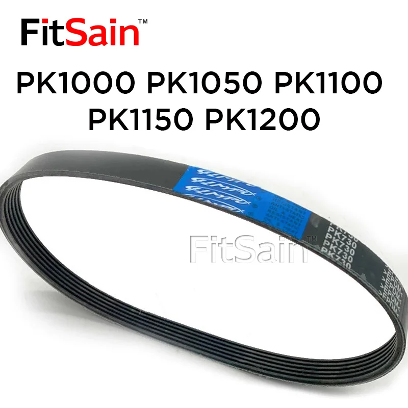 FitSain-PK1000 PK1050 PK1100 PK1150 PK1200 Rubber Multi Wedge Belt Multi Groove Belt Transmission Belt