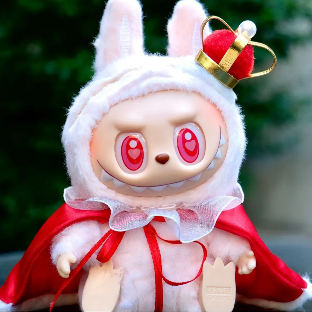 17cm Labubu Poppenkleertjes Het Monster Outfit Accessoires Kleding DIY Kids Gift King's Crown Queen's Sjaal V1 V2 V3 Kan dragen