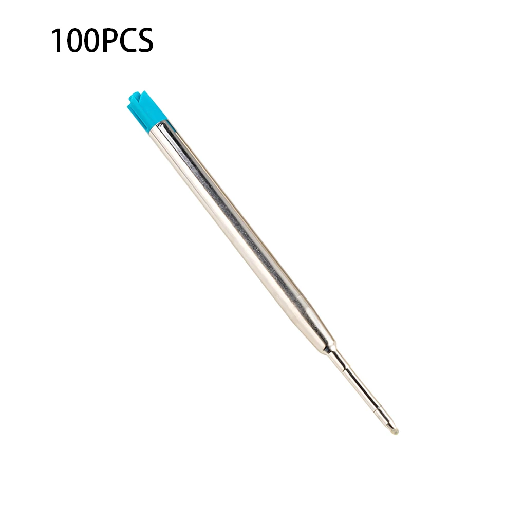 100pcs Ballpoint Pen Refills Pens Core School Office Supplies Stationery