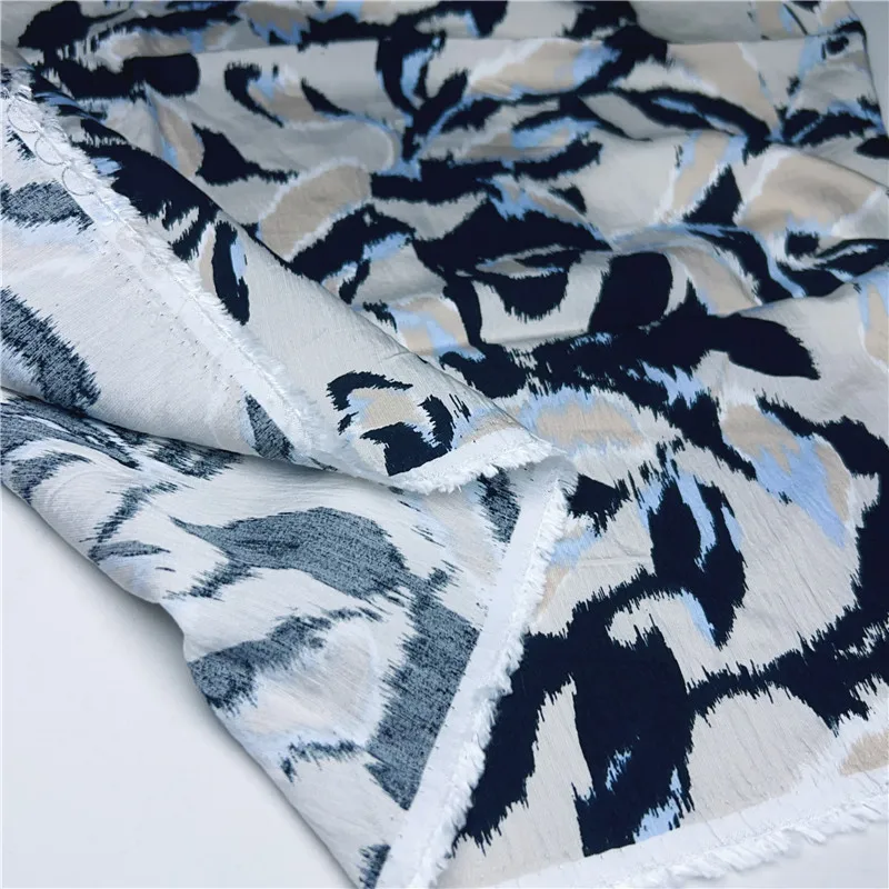 

Прозрачная льняная ткань из лиоцелла с цветочным принтом Alice Mist, стильное французское чайное платье, летняя блузка, материал, естественная охлаждающая легкая одежда