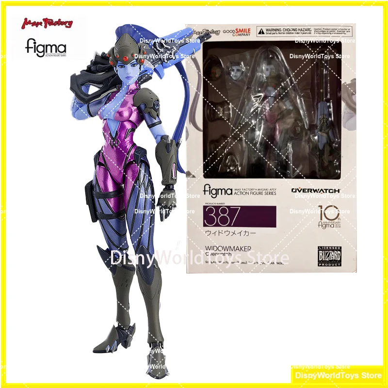 100% Оригинальный Figma 387 Overwatch Widowmaker Женская коллекция фигурок аниме Модели Игрушек