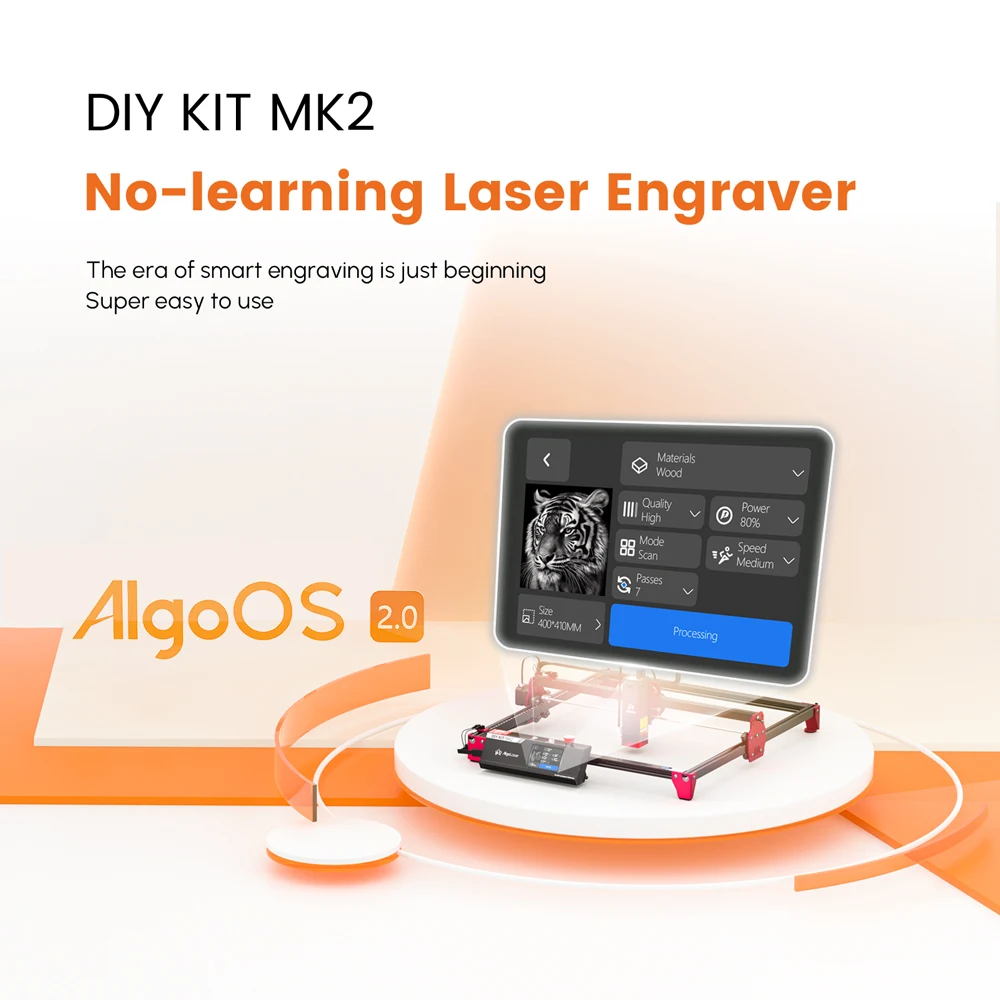 Ortur Aufero Laser1 Khắc Máy In Cắt Máy Tính Để Bàn Khắc Cho DIY Logo Gỗ Acrylic Cắt Mục Từ Cấp Tiền Lắp Ráp