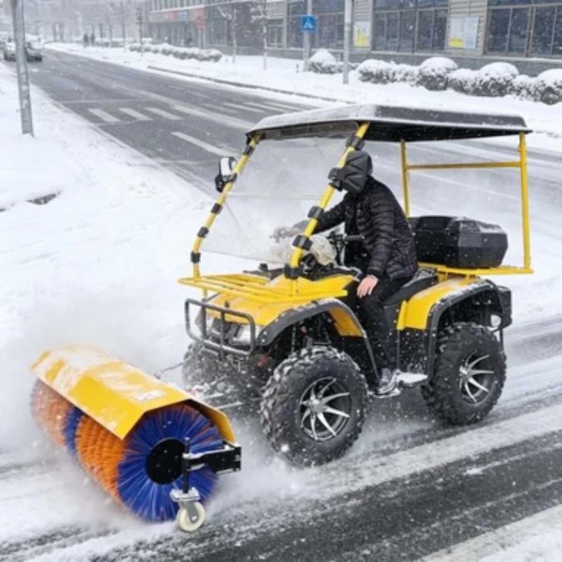 Factory Ride-on 4WD Snow Sweeper Sidewalk Snow Sweeper School Street Snow Removal Machine for Sale