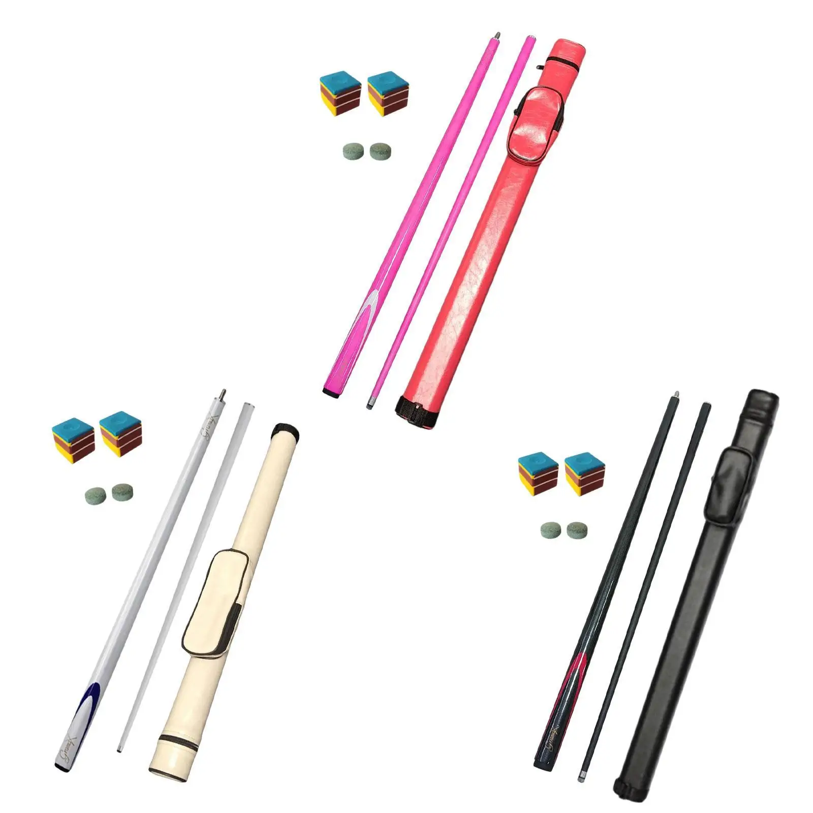 عصا البلياردو عصا البلياردو عصا البلياردو 9.5 مللي متر طرف أنيق محمول 1/2 مشترك للمنزل ممارسة المنافسة اللاعبين المبتدئين #2