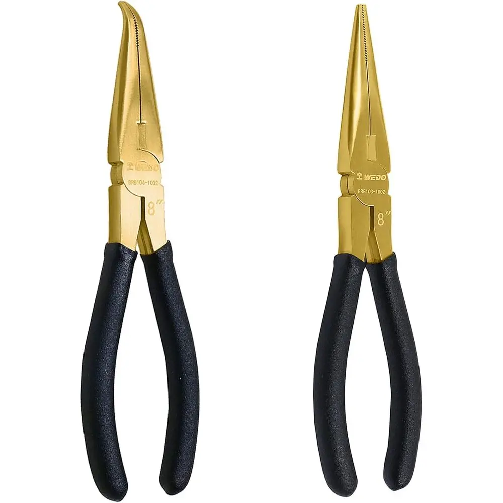 

Набор латунных плоскогубцев - с нескользящими рукоятками, 8-дюймовые плоскогубцы с заостренными и изогнутыми губками, 200 мм