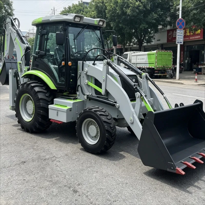 Customized Articulated Mini Loader Backhoe Compact Hydraulic Double Function Digging For Road Building Garden Maintenance