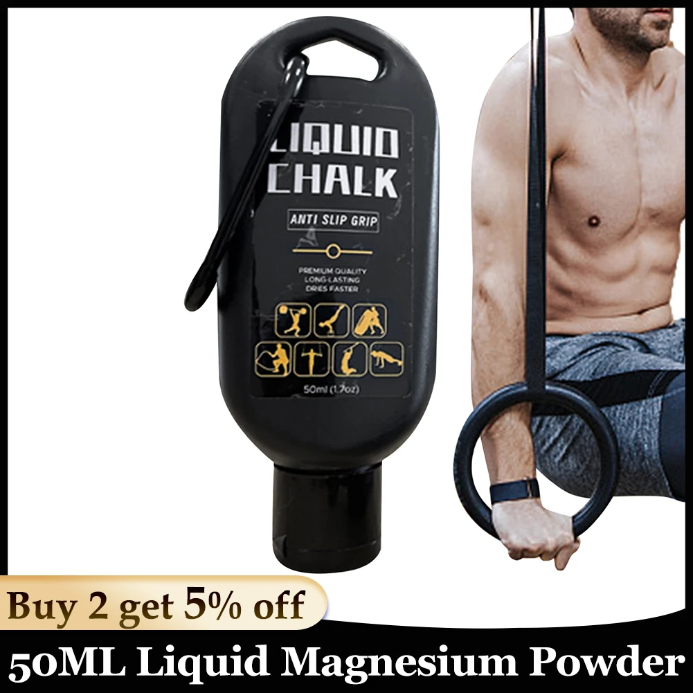 

30ml/50ml Liquid Chalk Sports Magnesium Powder Fitness Weight Lifting Anti Slip Cream Grip Weight Lifting Climbing Gym Sports