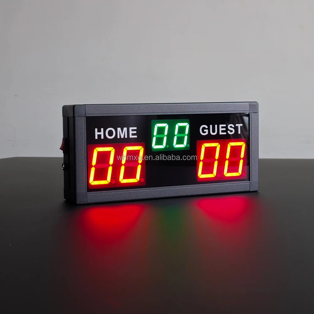4 Numbers Aluminum Alloy Housing LED Display Scoreboard for Multiple Indoor Competition