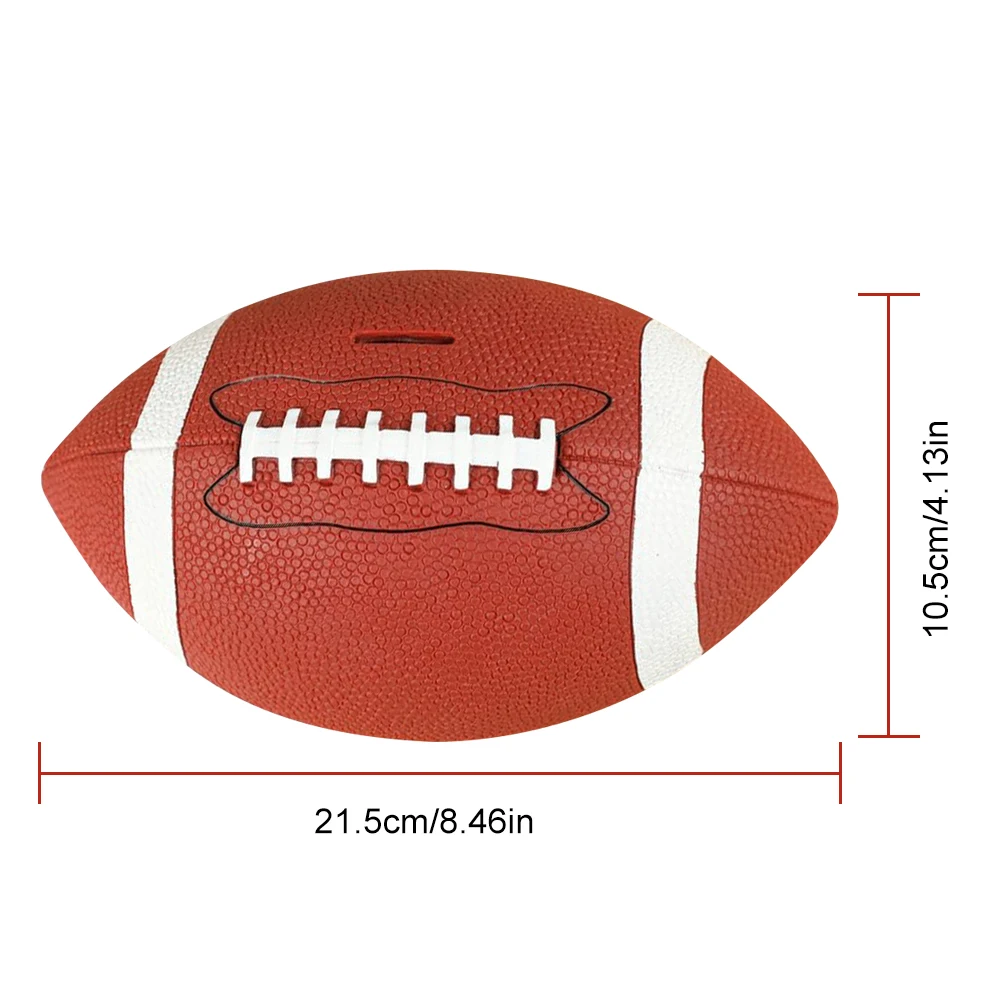 كرة القدم الخنزير البنك كرة القدم عملة البنك شاتيربروف الرجبي توفير البنك غير قابلة للكسر صندوق توفير المال لمحبي الرياضة #6