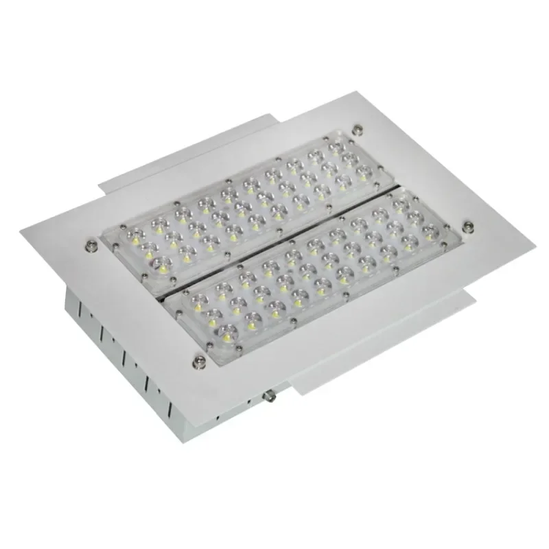 Led canopy light 100w 120w 150w 200w under recessed explosion proof led ceiling lamps for gas station