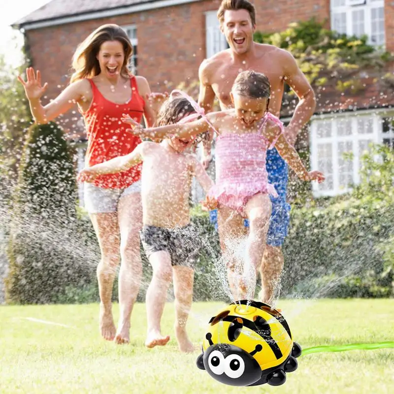 Kids Sprinkle Water Toys Cute Ladybug Sprinkler Toys Summer Water Toys For Yard Garden Water Fun For Kids Outdoor Family Games