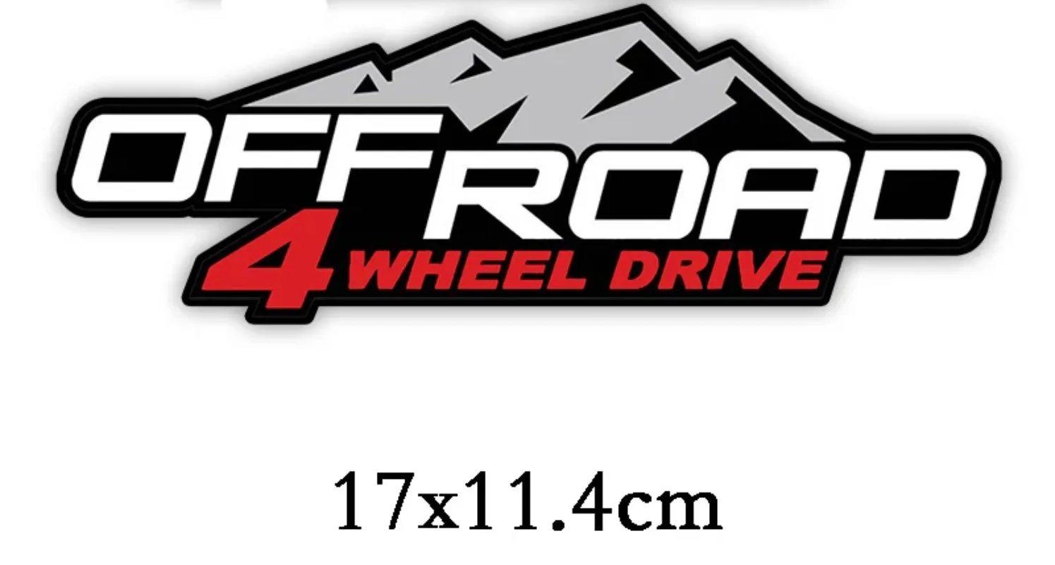 

Creativity 4x4 Off Road Colorful Motocross Styling Decal Funny Car Stickers 17CMX11.4CM