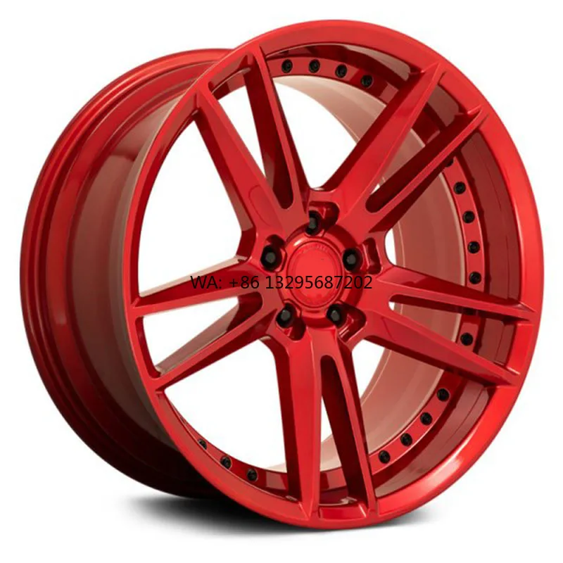 

Customized Alloy Car Wheel Rim Wheels Red Five Spokes 19 20 21 22 24 Inch 5X115 Passenger Car for Cadillac Escalade Hybrid 2009