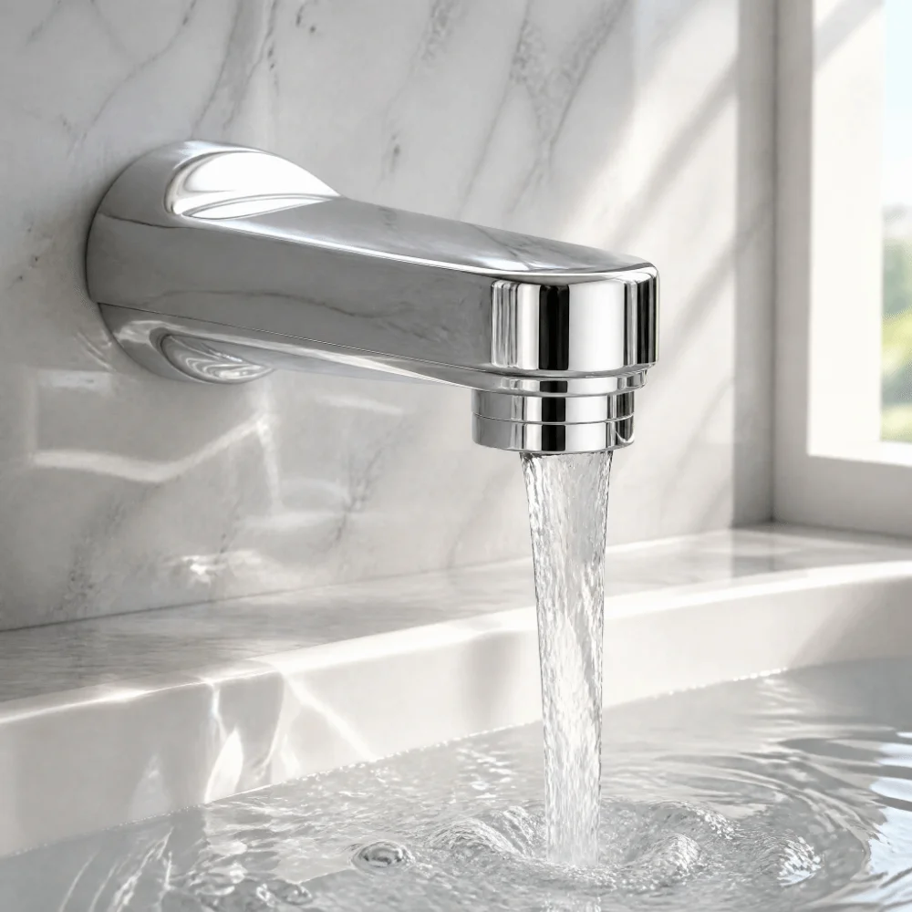 5‑1/4 Inch Bathtub Spout Pull‑Down Style Solid Metal Bathtub Spout With Diverter Wear‑Resistant Simple To Install