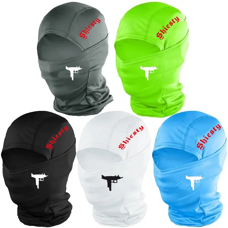 1/2/5PC Outdoor Breathable Head Cover for Men and Women, Windproof and Dustproof Full Face Cover, Fashionable Letter Printing