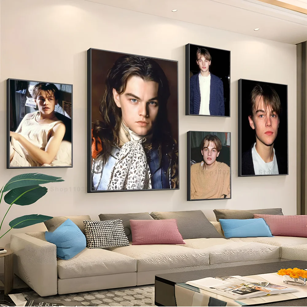 Pegatinas de póster de Leonardo DiCaprio, murales de pared artísticos, decoración de sala de juegos, regalos, pintura Kawaii HD, coches de gato, 1 unidad