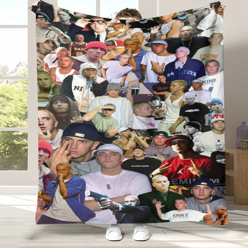 Rap God Slim Shady Eminem Hiphop Soft Flannel Throw Blanket,Cozy Warm Blanket for Bed,Sofa,Living Room,Picnic,Camping,Home Decor