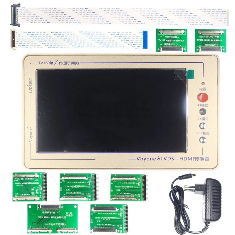 TV160 7th Motherboard Converter 7 Inch 1024*600 Display Test Tool 7th Series Kit Generation Vbyone LVDS to HDMI 100% Original