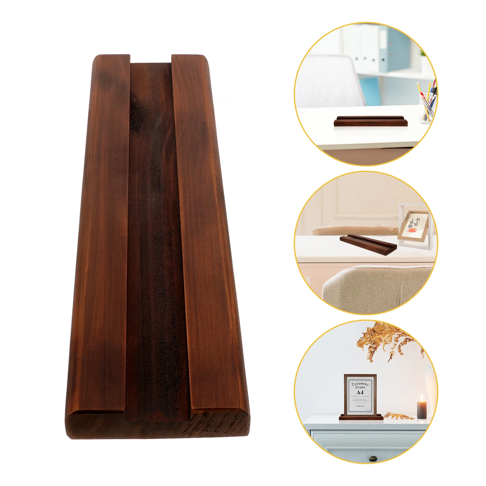 Soporte de madera para espejo de suelo, Base de soporte para espejo de longitud completa, diseño Simple y resistente, soporte de exhibición de fácil montaje