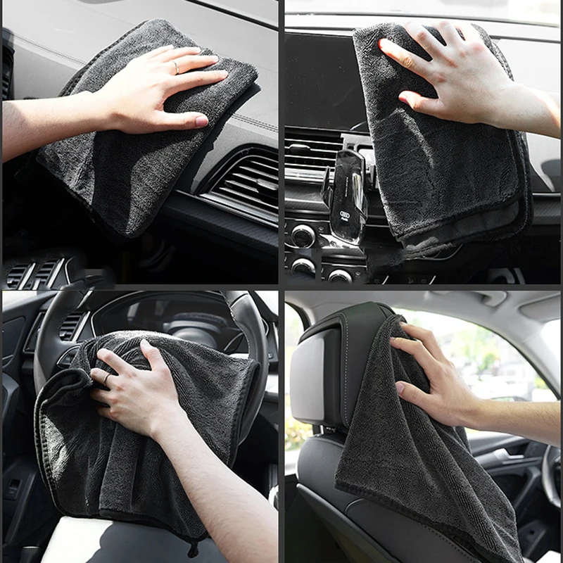 Auto Car Window Cleaning Cloths Furniture Polishing Glass Mirror Cleaning Fiber Absorbent Soft Household Cleaner Washing  Towel