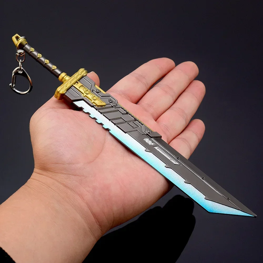 Herança Arma com Espada, Modelo Metal Coleção de Ornamentos, Desktop Display Gift Toy, Apex Legends FF7 Remake Cloud Buster, 21cm