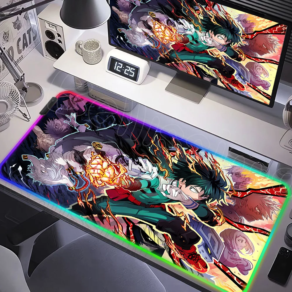 

Anime My Hero A-Academias Mouse Pad PC Gaming New Custom Large Mousepad XXL Mouse Mat Office Anti-Slip E-Sports Carpet Mice Pad