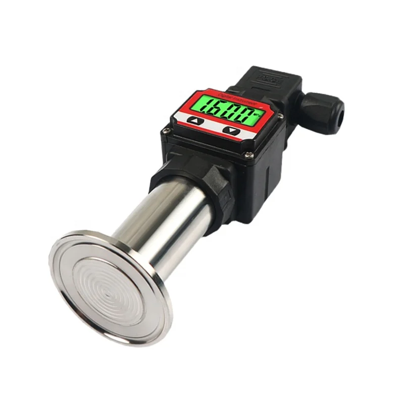 4-20ma LED Sanitary Pressure LCD Transmitter Hygienic Flush Diaphragm 50.5 Tri-clamp Pressure Sensor for Beverage Drinking Water