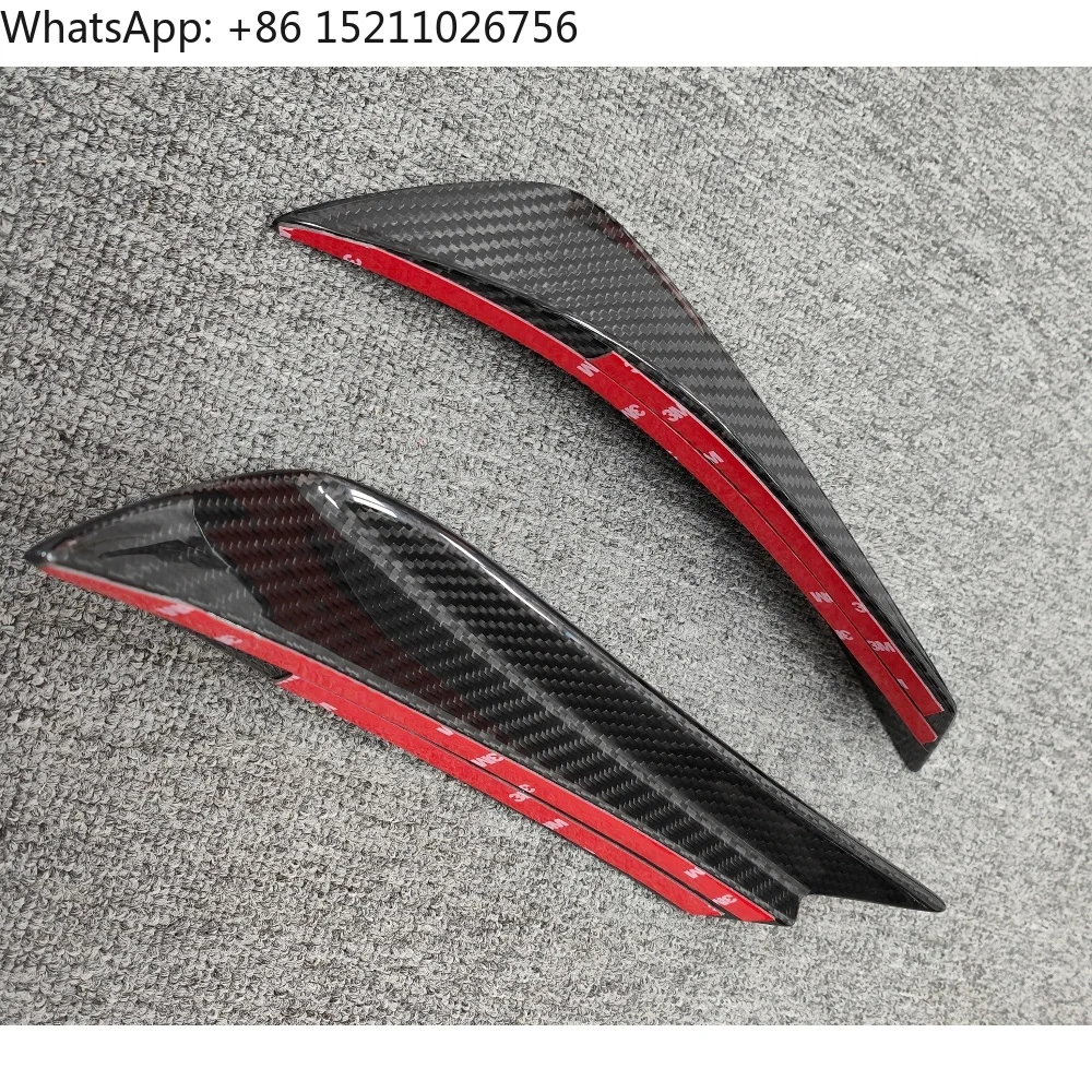 Car Modification OD Style Carbon Fiber Front Wind Blade, Front Bumper Wind Blade Suitable for Maserati MC20