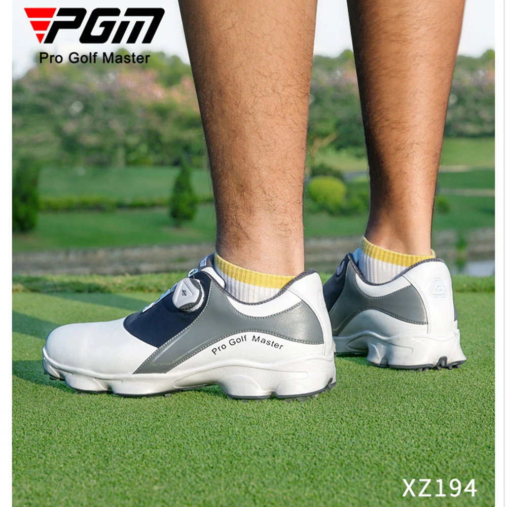 

PGM Men's Golf Shoes With Rotating Buckles Waterproof Sports Sneakers Multifunctional Anti-slip Golf Shoes XZ194