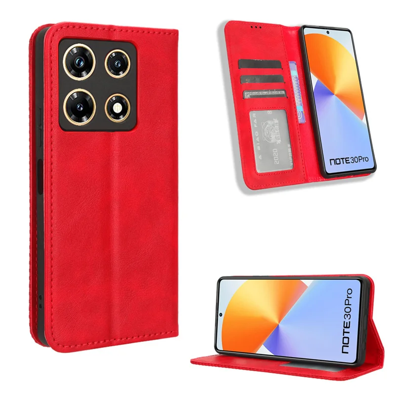 For Infinix Note 30 Pro X678B Cover Luxury Flip Leather Wallet Magnetic Adsorption Case For Infinix X678B Note30 Pro Phone Bags