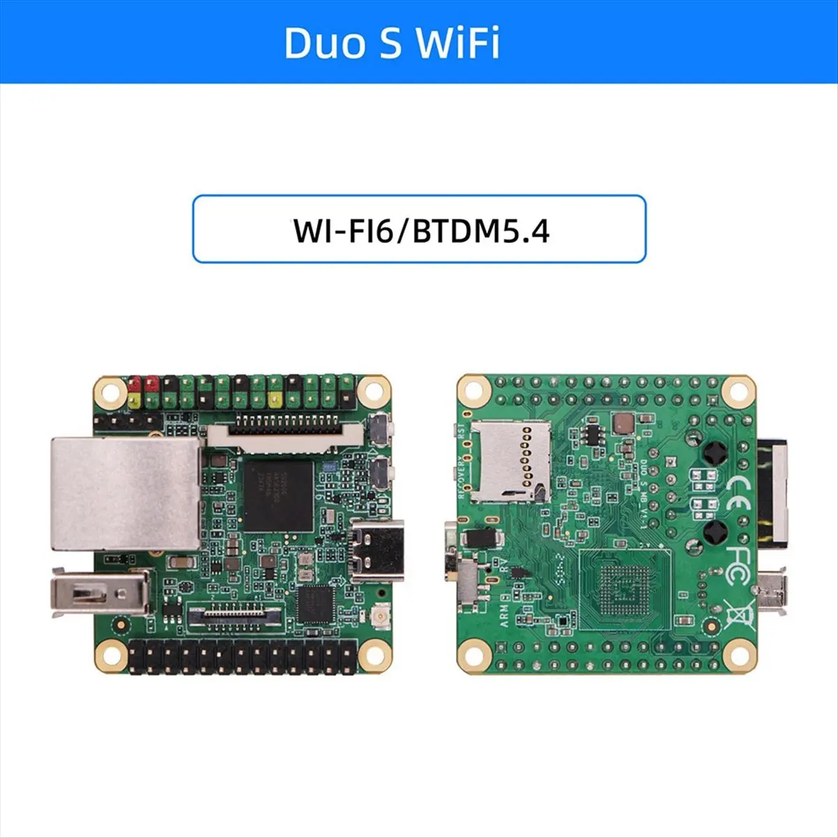 

(ABGQ) Milk-V Duo S 512M-WIFI Development Board+2MP Cam RISC-V Linux WiFi6/BT5 100Mbps Ethernet Port Milk-V Duo S 512MB SG2000