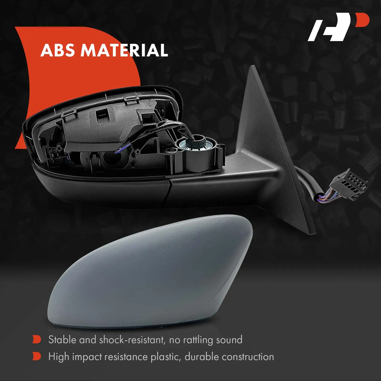 A-Premium Passenger Side Power Door Mirror for Volkswagen Beetle 2013 Manual Folding Heated Paint to Match