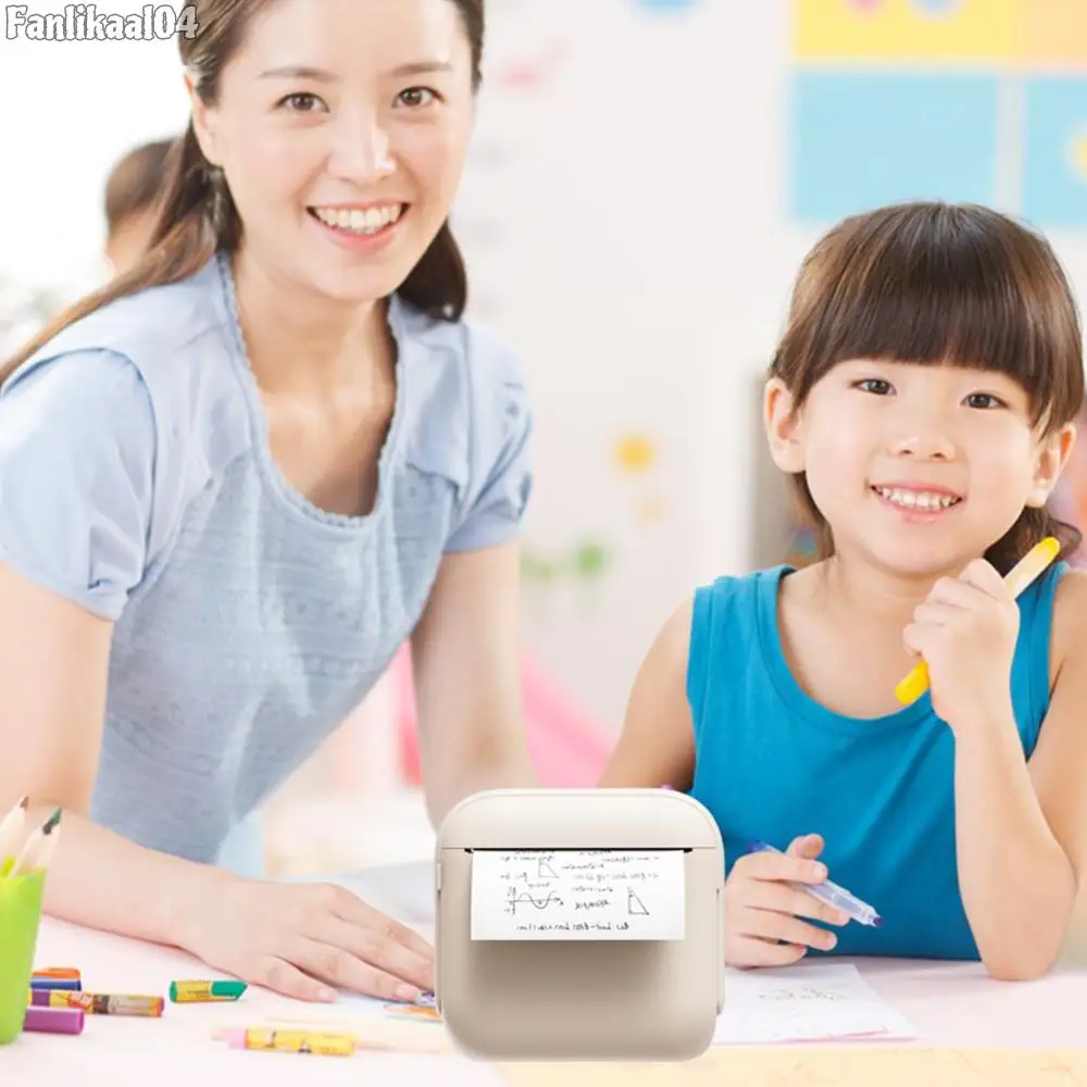 Description Picture 6 of itemPocket Photo Printer Inkless Wireless BT Portable Phone Printer with 1 Rolls Paper Sticker Maker Machine Gift for Child Birthday