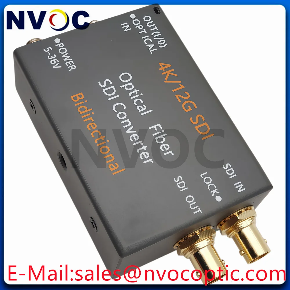 

1Ch BIDI Bi-Directional 12G-SDI Video Over Fiber Transceiver For Live Events Broadcast With 12G SM Duplex 1310nm LC SFP Module