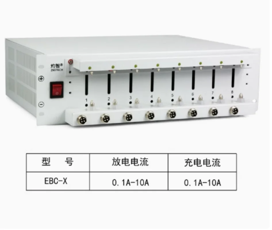 NEW 8 -channel 18650 lithium battery capacity tester charge and discharge 10A cycle aging test EBC-X