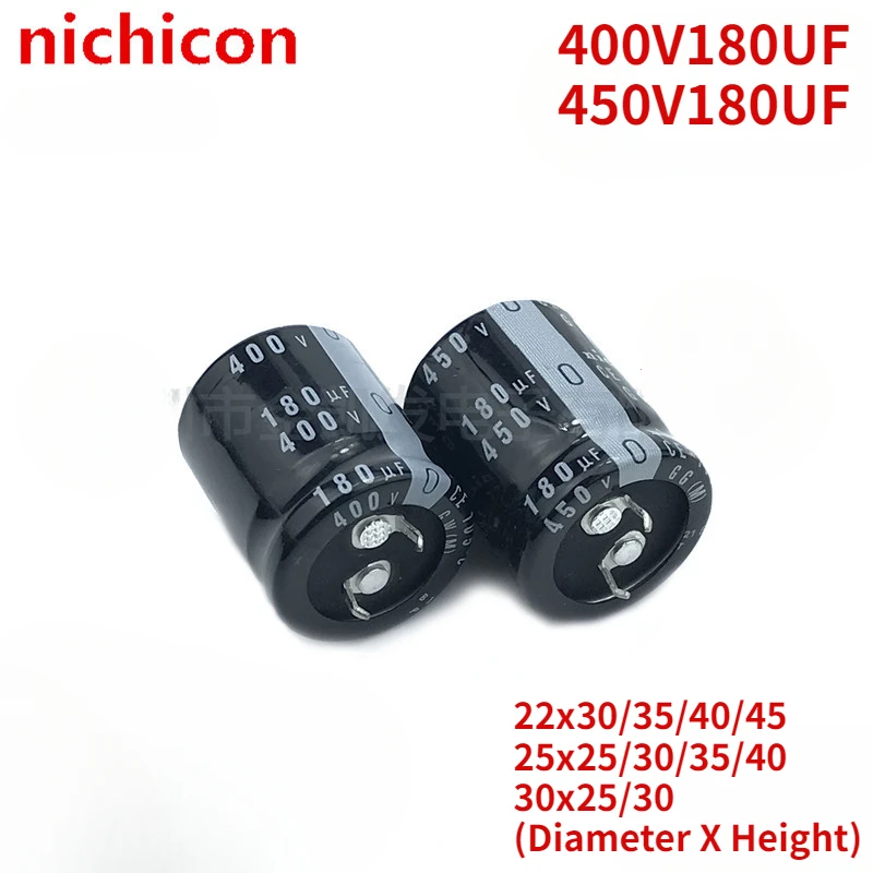 

2 шт./партия, конденсатор Nichicon 450V180u / 400V180uF 22x3 0/35/40/45 25x2 5/30/35/40 30x2 5/30